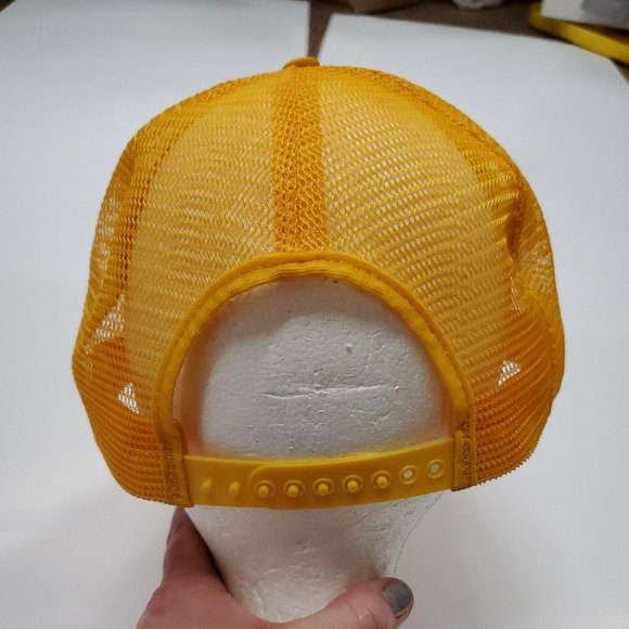 NWOT Nutrament Yellow Trucker Adjustable Snapback Hat Cap New Without Tags - Picture 6 of 10